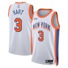 Maillot Homme New York Knicks Josh Hart 2024-25 Nike City Edition Blanc Swingman
